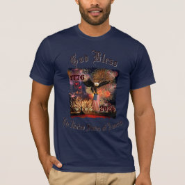 1776 - 2026 アメリカ建国250周年記念 メンズ Tシャツ