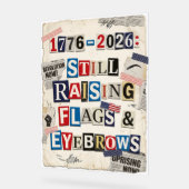 1776-2026 アメリカ建国250周年記念 レトロな身代金要求風デザイン アクリルサイン (傾斜)