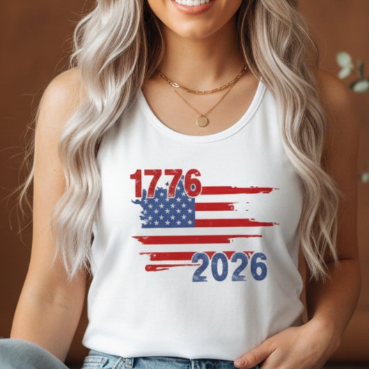 1776-2026 アメリカ建国250周年 タンクトップ