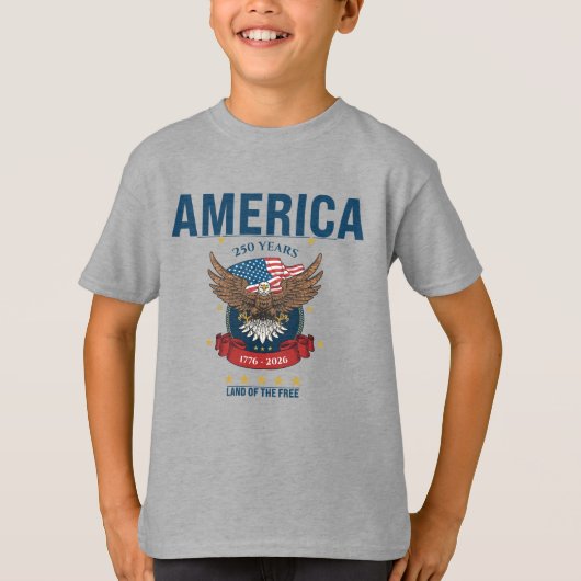1776 2026 | アメリカ愛国心250周年記念 Tシャツ (正面)