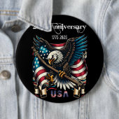 1776 2026 アメリカ独立記念日おめでとう 缶バッジ (インサイチュ)