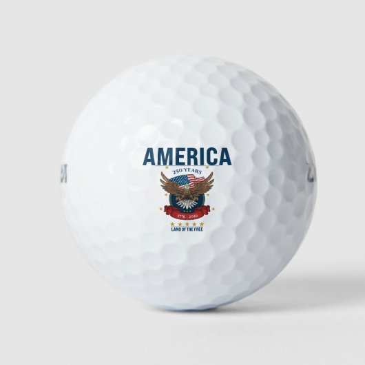 1776 2026 | アメリカ独立記念250周年記念 ゴルフボール (正面)
