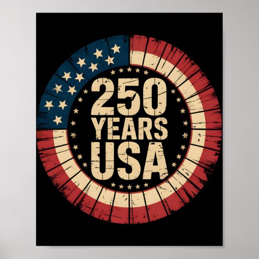 1776–2026 アメリカ独立250周年記念デー ポスター (正面)