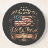 1776-2026 アメリカ独立250周年記念 コースター (正面)