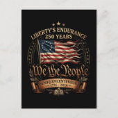 1776-2026 アメリカ独立250周年記念 シーズンポストカード (正面)