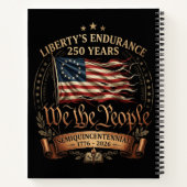 1776-2026 アメリカ独立250周年記念 ノートブック (裏面)