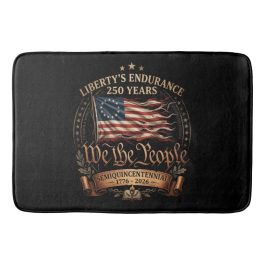 1776-2026 アメリカ独立250周年記念 バスマット (正面)