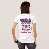 1776–2026 アメリカ独立250周年記念 パトリオティック Tシャツ (裏面フル)