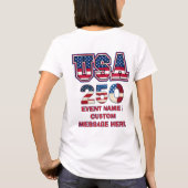 1776–2026 アメリカ独立250周年記念 パトリオティック Tシャツ (裏面)