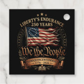 1776-2026 アメリカ独立250周年記念 フェイバータグ (裏面)