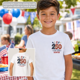 1776-2026 アメリカ独立250周年 キッズTシャツ Tシャツ