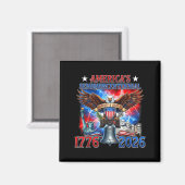 1776-2026 アメリカ独立250周年 7月4日 マグネット (正面/裏面)
