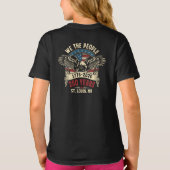1776-2026 アメリカ生誕250周年 7月4日 キッズTシャツ Tシャツ (裏面)