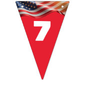 1776–2026 アメリカ 編集可能 16枚フラグ 赤白青 バンティングフラッグ (第2の旗)