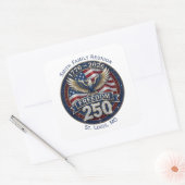 1776-2026 フリーダム250 周年記念パーティーラベル スクエアシール (封筒)