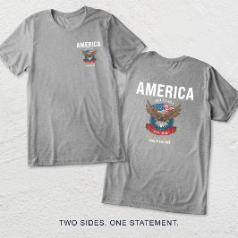 1776 2026 二百五十周年 アメリカ独立記念 アメリカ国旗 赤 白 青 トライブレンドＴシャツ