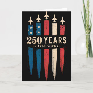 1776-2026 愛国心 エアショー 米国旗 - 250年P カード