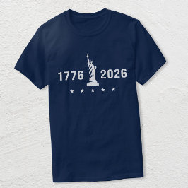 1776 2026 | 愛国的な自由の女神 アメリカ建国250年周年 Tシャツ