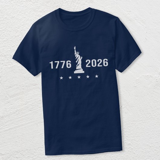 1776 2026 | 愛国的な自由の女神 アメリカ建国250年周年 Tシャツ