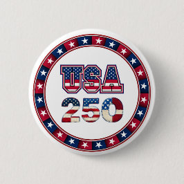 1776–2026 愛国USA建国250周年記念  缶バッジ