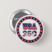 1776–2026 愛国USA建国250周年記念 缶バッジ (正面&裏面)
