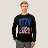 1776 2026 自由の250年 トライブレンドTシャツ (正面全体)