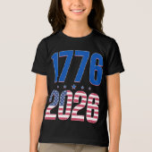 1776 2026 自由の250年  トライブレンドＴシャツ (正面)