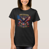 1776-2026 250周年 アメリカ 7月4日 Tシャツ (正面)