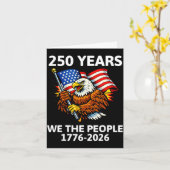 1776-2026 250年の自由 カード (黄色い花)