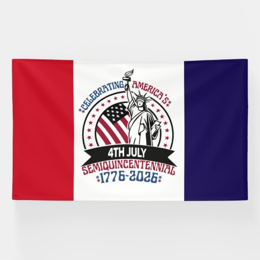 1776–2026 Patriotic Semiquincentennial Design 横断幕 (横)