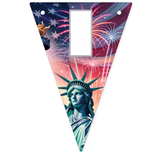 1776–2026 QR Bunting • Edit Text & Link in Minutes バンティングフラッグ (第3の旗)