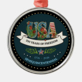 1776-2026 Semiquincentennial Midnight Blue メタルオーナメント (正面)