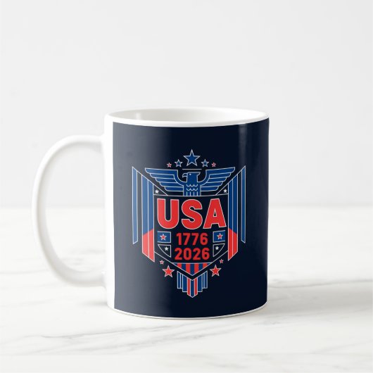 1776-2026 USA  コーヒーマグカップ (左)