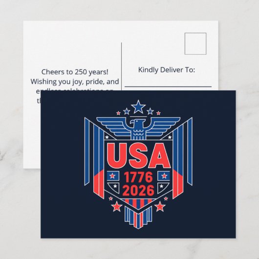 1776-2026 USA シーズンポストカード (正面/裏面)