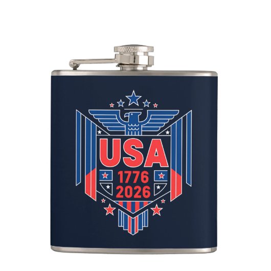 1776-2026 USA  フラスク (正面)