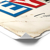 1776-2026 USA 250th Anniversary Edgy Ransom Note ポスター (角)