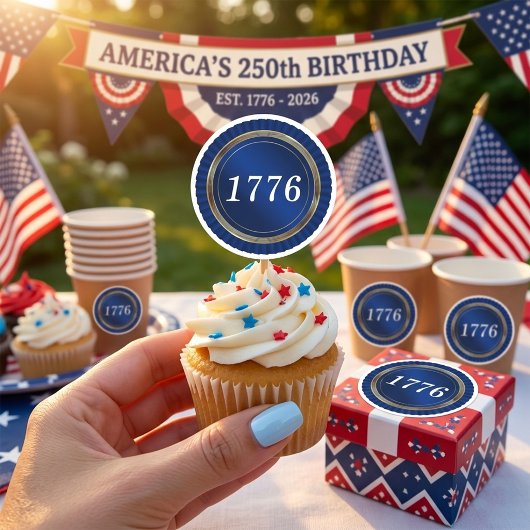 1776 America 250th Birthday Semiquincentennial スクエアシール