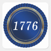 1776 America 250th Birthday Semiquincentennial スクエアシール (正面)