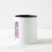 1776 America 4th of July USAフローラ花 マグカップ (中央)