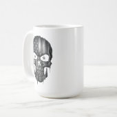 1776 American Flag Patriot Skull USA 250th コーヒーマグカップ (正面左)
