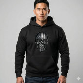 1776 American Flag Skull Hoodie | USA 250th パーカ
