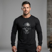 1776 American Flag Skull Long Sleeve Shirt | USA  トライブレンドＴシャツ