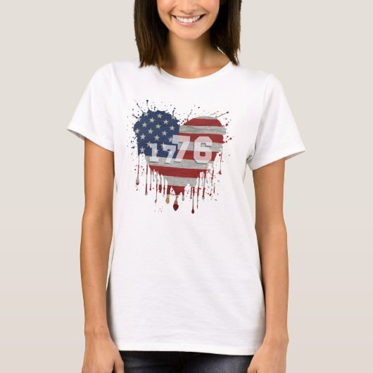 1776 American Flag Tシャツ (正面)