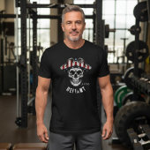 1776 Defiant Skull Patriot T-Shirt Tシャツ