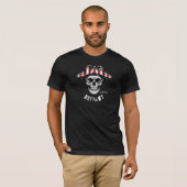 1776 Defiant Skull Patriot T-Shirt Tシャツ (正面フル)