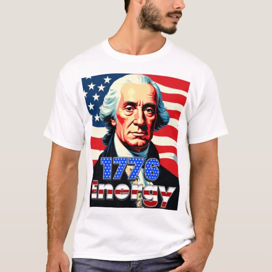 1776 Energy George Washington Shirt A Tシャツ (正面)