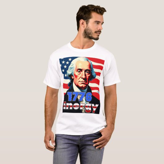 1776 Energy George Washington Shirt A Tシャツ (正面フル)