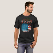 1776 For Men or Women America Flag Patriotic We Th Tシャツ (正面フル)
