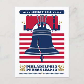 1776 Liberty Bell Stars and Stripes 2026 ポストカード