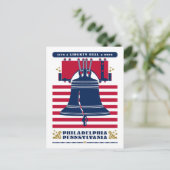 1776 Liberty Bell Stars and Stripes 2026 ポストカード (スタンド正面)